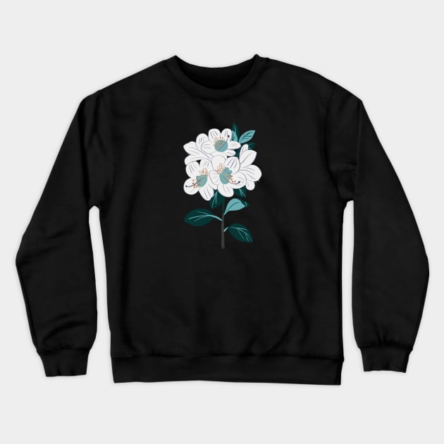 Botanical flower Crewneck Sweatshirt by wenlu